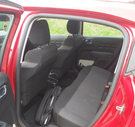 Citroen C3 cena 39400 przebieg: 68000, rok produkcji 2018 z Wieluń małe 92